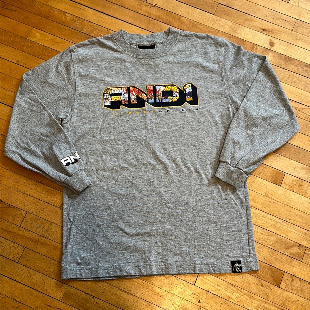 And1 gray long sleeve shirt medium